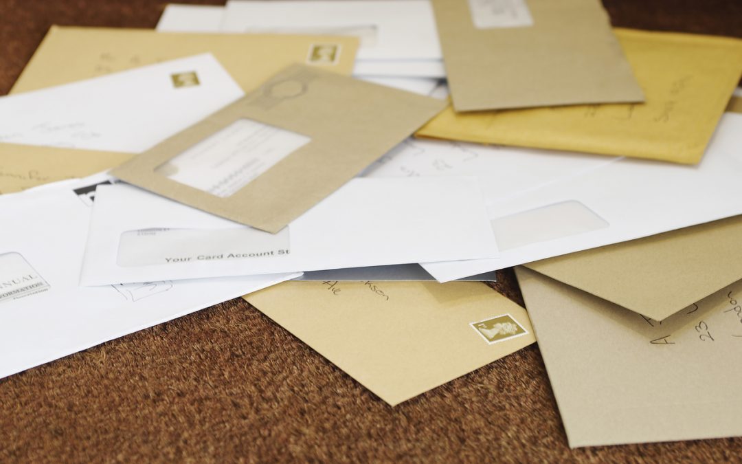 Pile Of Mail On Doormat - security risk